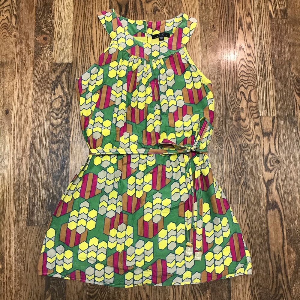 Funky Print Dress (with belt)
